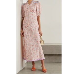 Rixo Gwen Seashells Midi Dress